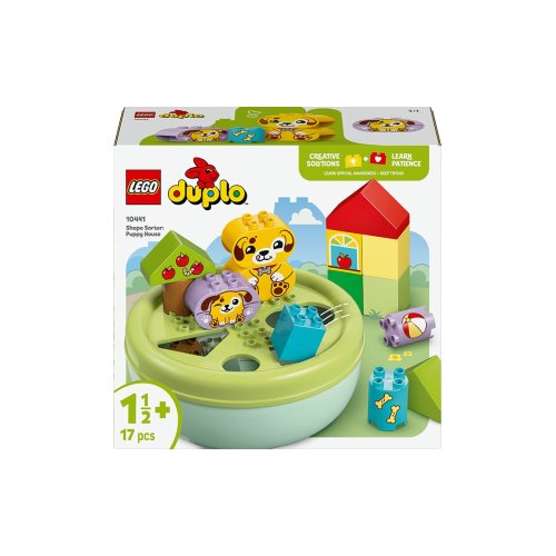 Конструктор Lego Duplo My First Сортировщик фигур: домик для щенков, 17 деталей 10441