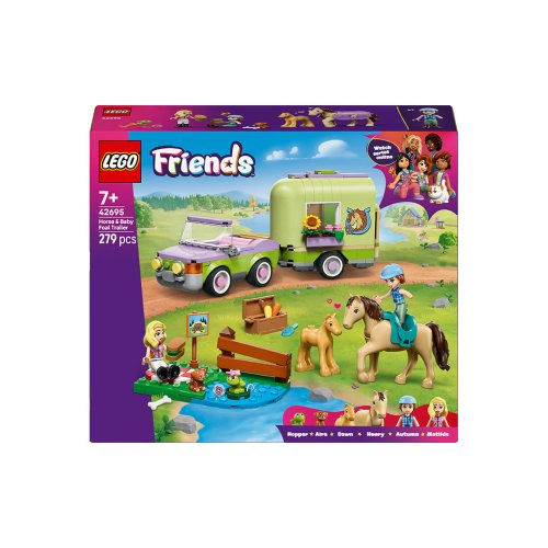 Конструктор Lego Friends Прицеп для лошади и жеребенка, 279 деталей 42695