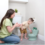 Горшок унитаз детский Ingenuity My Size Potty Pro зеленый 11124.04