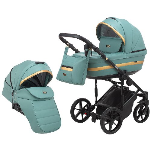 Коляска 2 в 1 Adamex Rimini ECO кожа 100% RI-233 (625251)