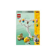 Конструктор Lego Iconic Пасхальный кролик и охота на куриные яйца, 140 деталей 40808