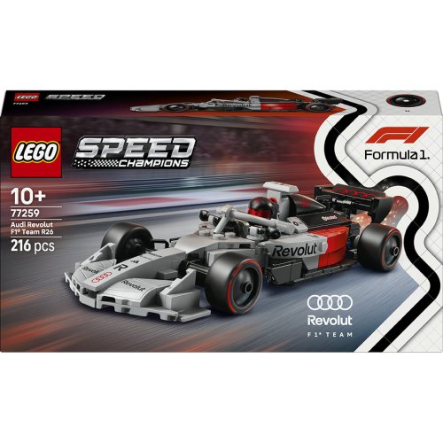 Конструктор Lego Speed Champions Гоночный автомобиль Audi Revolut F1 Team R26, 216 деталей 77259