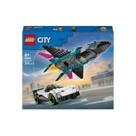 Конструктор Lego City Реактивный самолет против автомобиля, 259 деталей 60489