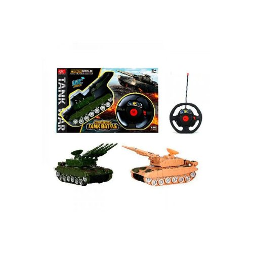 Танк на радиоуправлении со светом и звуком, 1:18, 25 см 392-1A