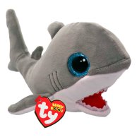 Мягкая игрушка TY Beanie Babies Серая акула Finnegan, 15 см 37376