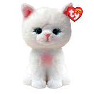 Мягкая игрушка TY Beanie Babies Белая кошка Amelia, 15 см 37377