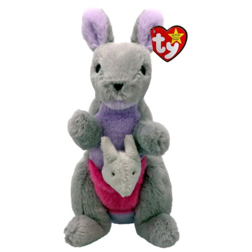 Мягкая игрушка TY Beanie Babies Серый кенгуру Kayla, 15 см 41349