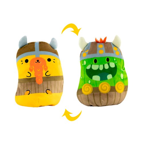 Мягкая игрушка Cats Vs Pickles 2 в 1 Котик и Огурец Викинги CVP2200-1