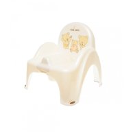 Горшок-стульчик Tega Baby с музыкой антискользящий Teddy Bear white pearl PO-043-118