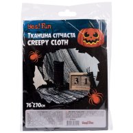 Ткань сетчатая Yes! Fun Хэллоуин Creepy Cloth, 76х270см, черная 973669