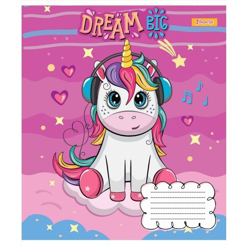 Тетрадь А5 12 Кл.1Вересня Happy Unicorn (765642)