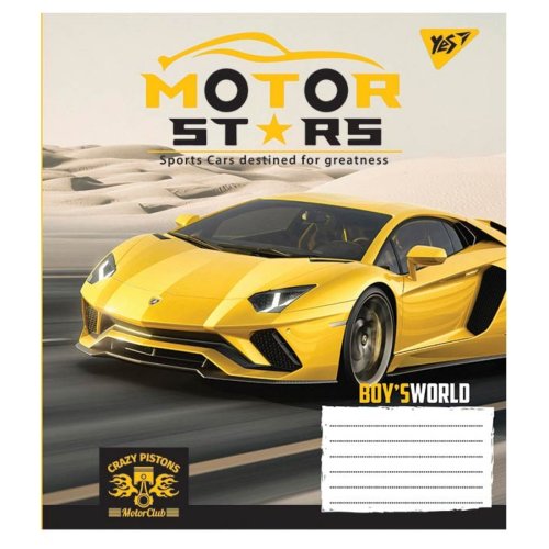 Тетрадь А5 12 Кл. YES Motor Stars (765355)