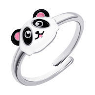 Серебряное кольцо UmaUmi Панда, серебро 925 119582000602