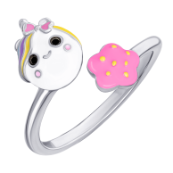 Серебряное кольцо UmaUmi Единорожка, серебро 925 119582900603