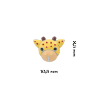Серебряные серьги UmaUmi Жираф, серебро 925 219554300620