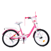 Детский велосипед Profi Princess 20 дюймов, бело-розовый MB 20041