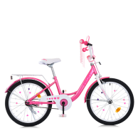 Детский велосипед Profi Princess 20 дюймов, бело-розовый MB 20041