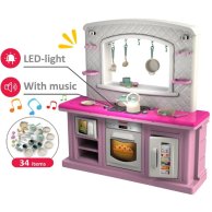 Детская кухня Doloni Toys 34 предмета, розовая 01480/10