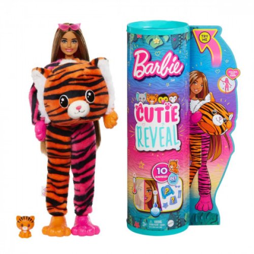 Кукла Barbie "Cutie Reveal" серии "Друзья из джунглей" - тигрёнок HKP99