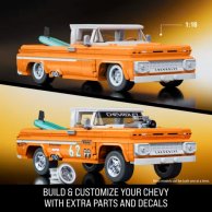 Конструктор Hot Wheels Mattel Brick Shop Elite Машина Custom ’62 Chevy Pickup 858 деталей JFT20