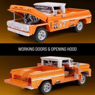 Конструктор Hot Wheels Mattel Brick Shop Elite Машина Custom ’62 Chevy Pickup 858 деталей JFT20