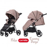 Прогулочная коляска CARRELLO Pulse CRL-5507 Evening Beige + дождевик L