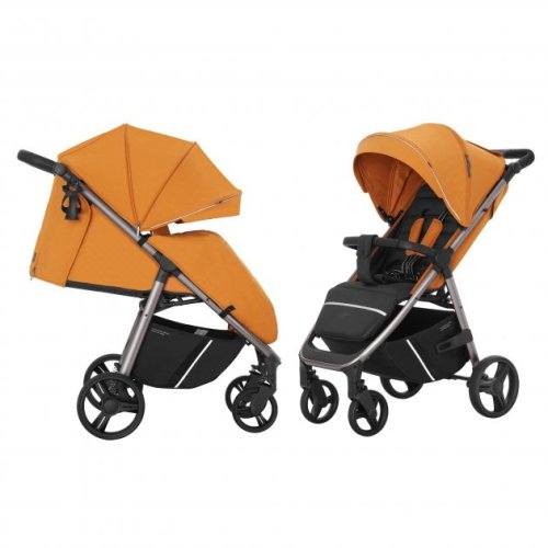 Прогулочная коляска CARRELLO Bravo CRL-8512/1 Tiger Orange + дождевик L