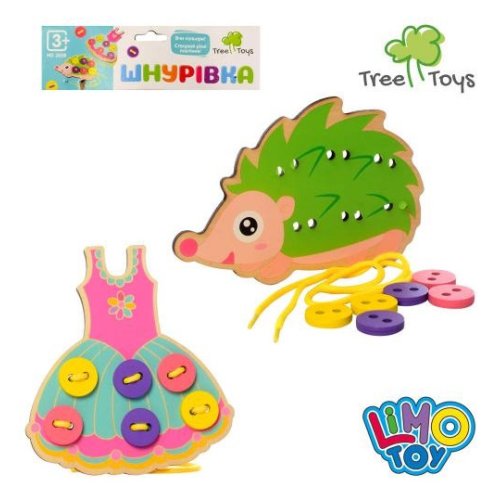 Деревянная игрушка Шнуровка (MD2658)