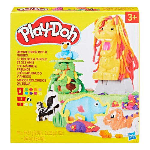 Набор для лепки Hasbro Play-Doh Лев и друзья F7221