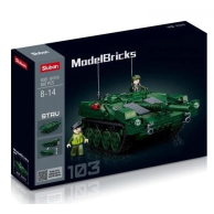 Конструктор Sluban Танк STRV 103 Stridsvagn, 692 детали M38-B1010