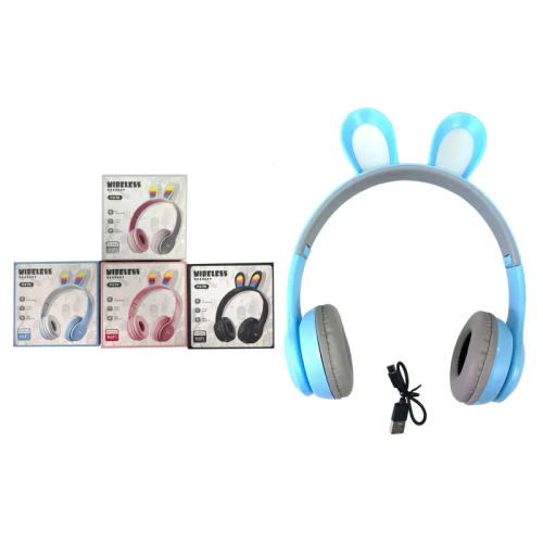 Наушники с подсветкой Заячьи ушки Wireless, в асс. P47R