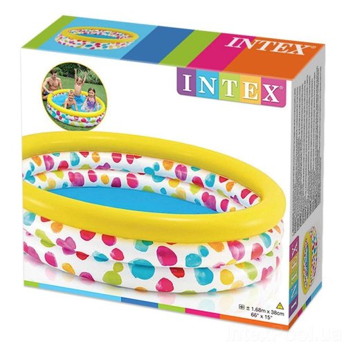 Детский Надувной Бассейн Intex "Геометрия" 173 л.(58449)