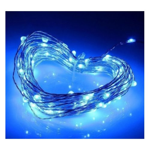 Гирлянда LED 3м на батарейке, синий (79668)