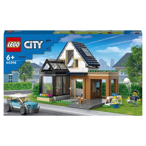 Конструктор Lego City Семейный дом и электромобиль, 462 детали 60398
