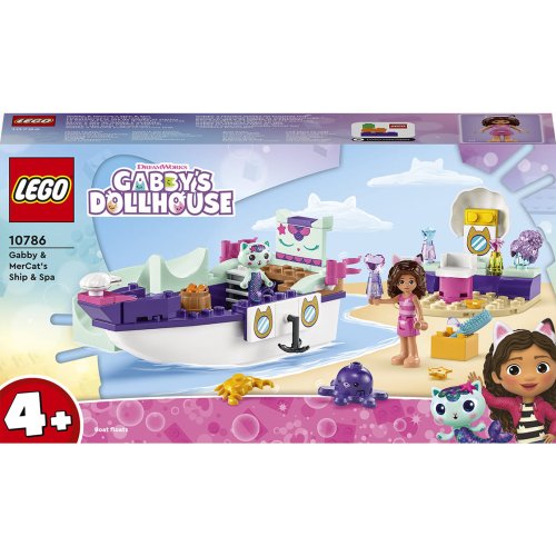 Конструктор Lego Gabby's Dollhouse Корабль и спа Габби и Мурсалки, 88 деталей 10786