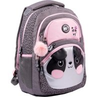 Рюкзак YES TS-42 Hi, panda! 21л серый с розовым 554676