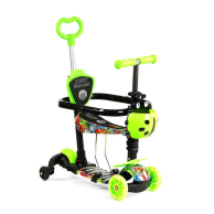 Детский самокат Best Scooter 5в1 с доп. колесами и бампером LS-40203