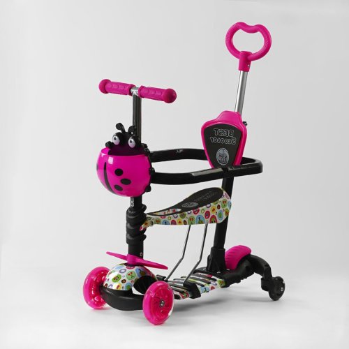 Детский самокат Best Scooter 5в1 с дополнительными колесами и бампером LS-67367