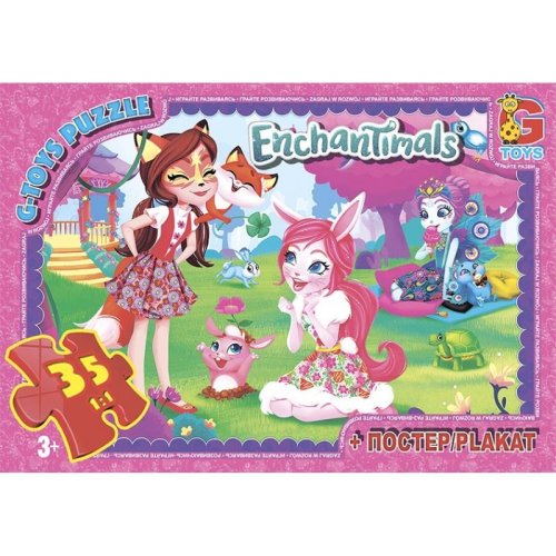 Пазлы ТМ "G-Toys" из серии "Enchantimals" (EA206)