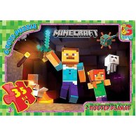 Пазлы ТМ "G-Toys" из серии "Minecraft" (майнкрафт) (MC780)