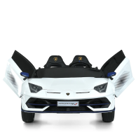 Детский электромобиль Bambi Lamborghini с музыкой, белый M 6026EBLR-1