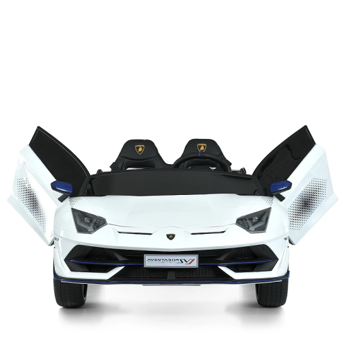 Детский электромобиль Bambi Lamborghini с музыкой, белый M 6026EBLR-1