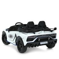 Детский электромобиль Bambi Lamborghini с музыкой, белый M 6026EBLR-1