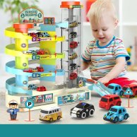 Игровой набор Парковка-автотрек с машинками и эффектами 55-42A