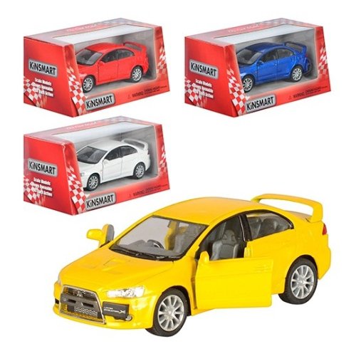 Металлическая машинка Kinsmart инерционная Mitsubishi Lancer Evolution X в ассорт. KT 5329 W