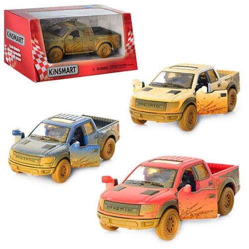 Машинка Джип  FORD F-150 SVT RAPTOR-SUPERCREW MUDDY(2013) (KT5365WY )