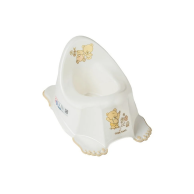 Горшок Tega Baby с музыкой, антискользящий Teddy Bear white pearl PO-046-118