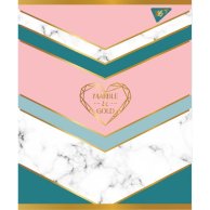 Тетрадь А5 24 Кл. YES Marble&Gold (764309)