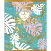 Тетрадь А5 24 Кл. YES Marble&Gold (764309)