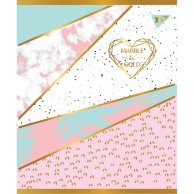 Тетрадь А5 24 Кл. YES Marble&Gold (764309)
